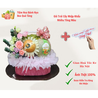 [Hoả Tốc] Giỏ Trái Cây Nhập Khẩu  Nhiều Tông màu - Giỏ biếu / tặng các dịp lễ tết ( Noel , 20/10 , 20/11 , 8/3 ..)