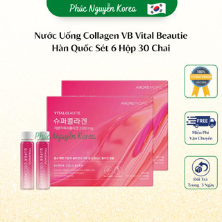 [Date Mới 2026] Nước Uống Collagen VB Hàn Quốc Hỗ Trợ Làm Đẹp Và Ngăn Ngừa Lão Hóa Vital Beautie Super Hộp 30 Ống x 25ml