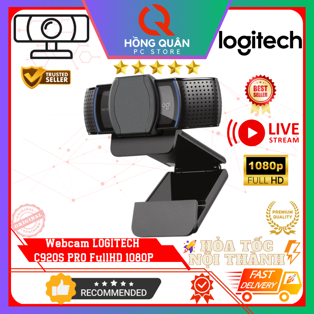 Webcam Logitech C920s PRO Full HD Webcam 1080P mới New - Hàng Chính Hãng | BigBuy360 - bigbuy360.vn