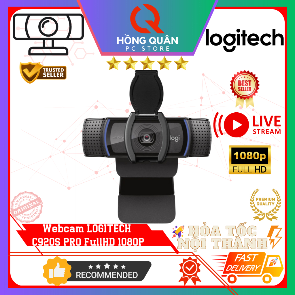 Webcam Logitech C920s PRO Full HD Webcam 1080P mới New - Hàng Chính Hãng | BigBuy360 - bigbuy360.vn