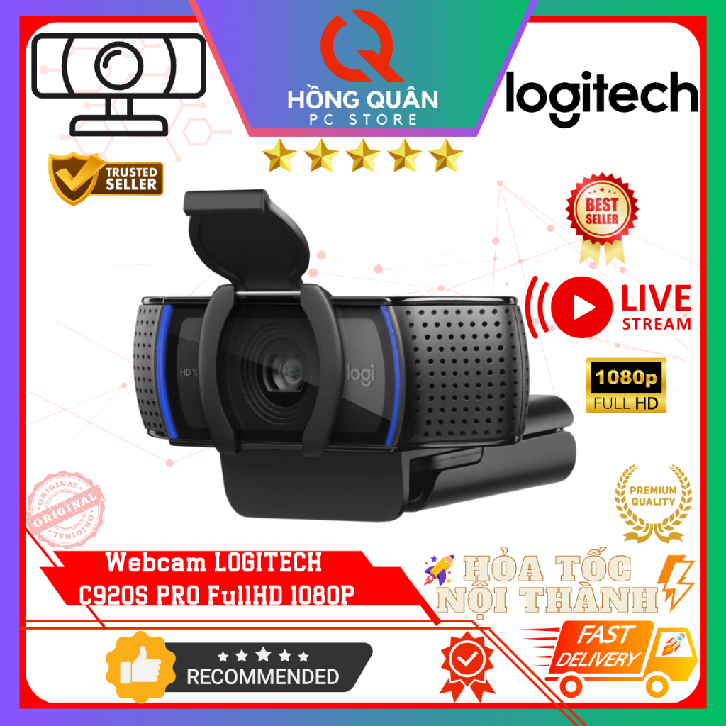Webcam Logitech C920s PRO Full HD Webcam 1080P mới New - Hàng Chính Hãng | BigBuy360 - bigbuy360.vn