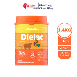 [BAO BÌ MỚI] Sữa bột Vinamilk Dielac Alpha Gold 3 - Hộp thiếc 1400g