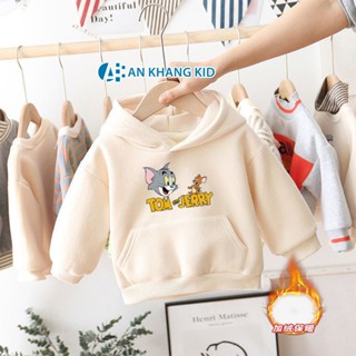 Áo hoodie cho bé trai bé gái ANKHANGKID áo nỉ bông cho bé có mũ 8-20kg mã hodie3