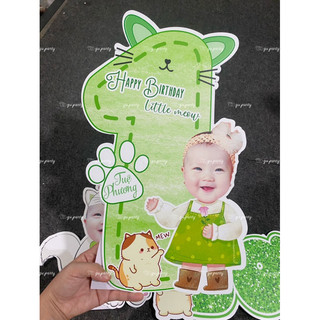 Số Tuổi Kèm Chibi Sinh Nhật Cho Bé