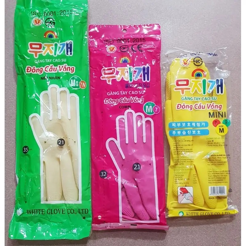 Găng tay cao su Đông Cầu Vồng chống thấm nước, bảo vệ da tay 26cm-42cm