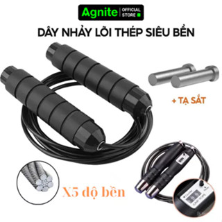 Dây Nhảy Tập Thể Dục Agnite Giảm Cân Đốt Mỡ Bụng Lõi Thép Đàn Hồi Có Tạ 2.8m Gym Tại Nhà Giá Rẻ