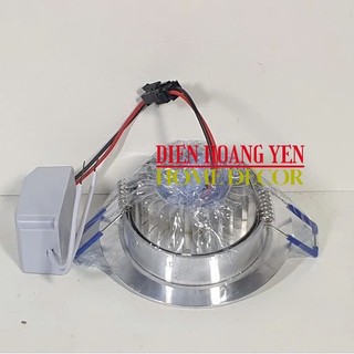 đèn led mắt ếch 3w khoét lỗ 65mm