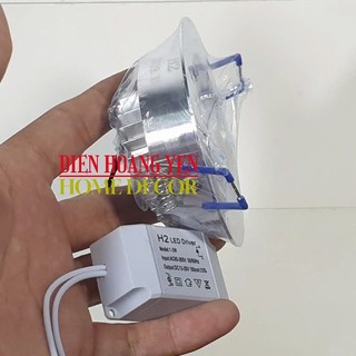 đèn led mắt ếch 3w khoét lỗ 65mm