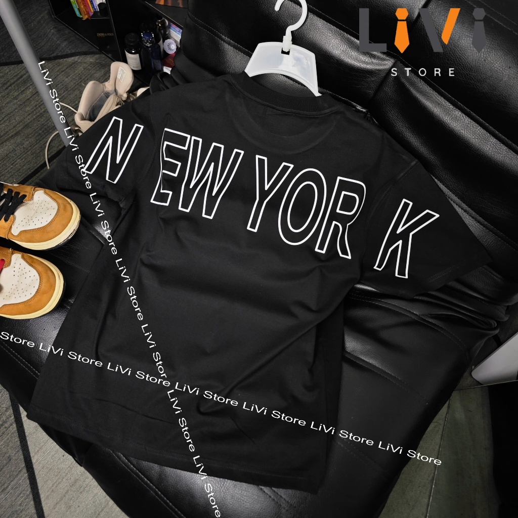 Áo thun MLB NewYork MLB186 form rộng nam nữ phong cách street style siêu chất – LiVi Store