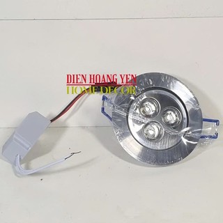 đèn led mắt ếch 3w khoét lỗ 65mm
