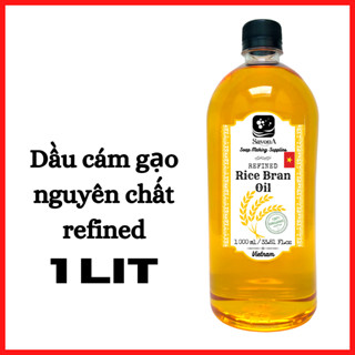 1L Dầu Cám Gạo Nguyên Chất 1 Lit - Unrefined Rice Bran Oil 1 Lit SavonA - Refined Rice Bran Oil 1L SavonS