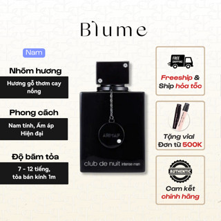 [ FULL 105ML ] Nước hoa CLUB DE NUIT NAM mùi nam tính - Blume Tiệm Nước Hoa