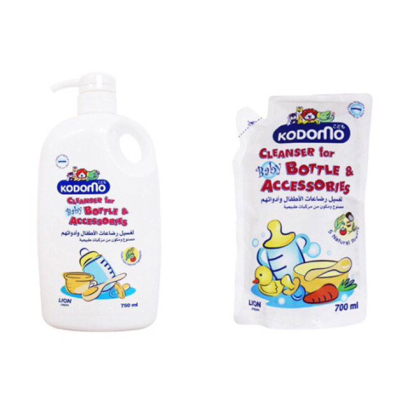 Nước rửa bình sữa Kodomo - An toàn sử dụng cho bé