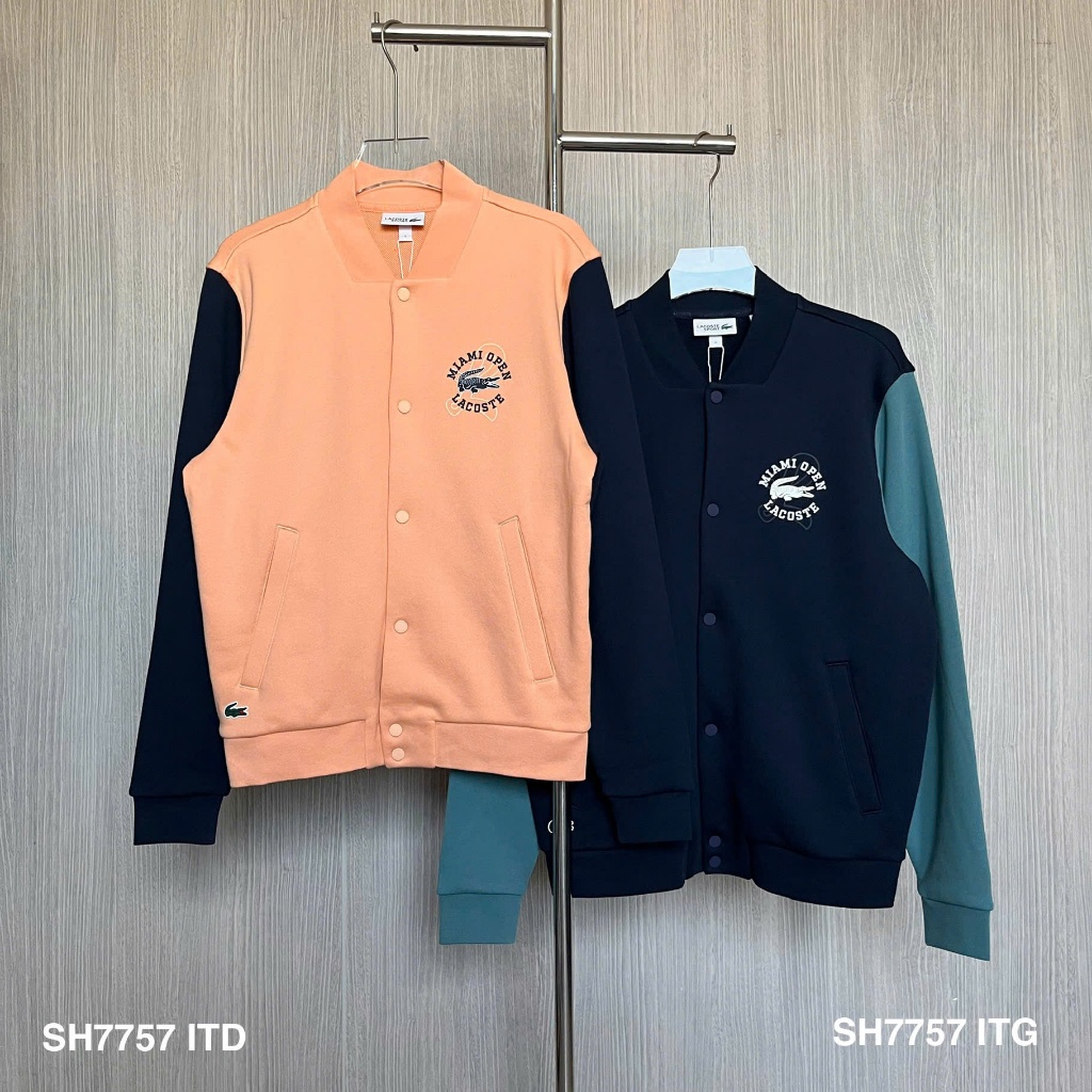 Áo khoác bomber nỉ Lacoste SH7757 chính hãng