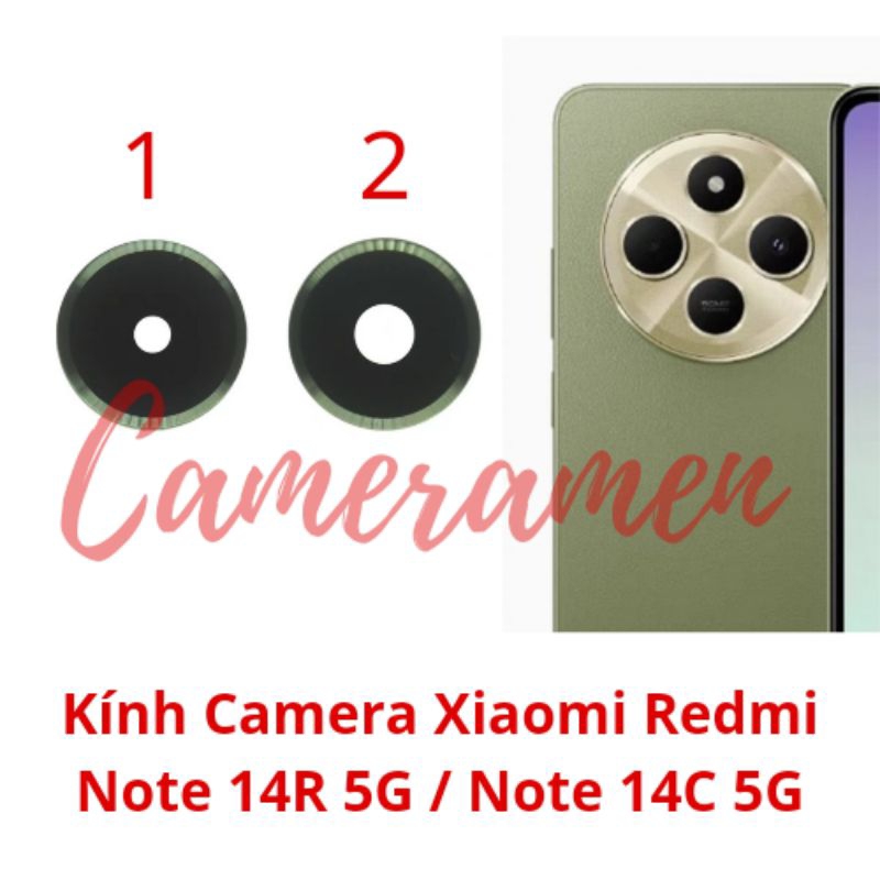 Kính Camera Xiaomi Redmi Note 14R / 14C / 14 R / 14 C