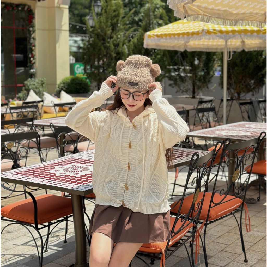 Áo Len Nữ  Nikaru Cardigan Có Cúc Dễ Thương, Áo Cardigan Nữ Vải Len Lông Thỏ Thu Đông Glamchic | BigBuy360 - bigbuy360.vn