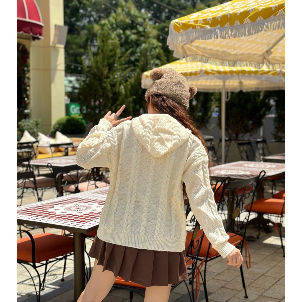 Áo Len Nữ  Nikaru Cardigan Có Cúc Dễ Thương, Áo Cardigan Nữ Vải Len Lông Thỏ Thu Đông Glamchic | BigBuy360 - bigbuy360.vn