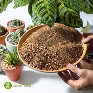 Đất trồng Vermiculite nhập khẩu loại khô, không nát, ươm và trồng cây, loại 1 kg - Túi zip