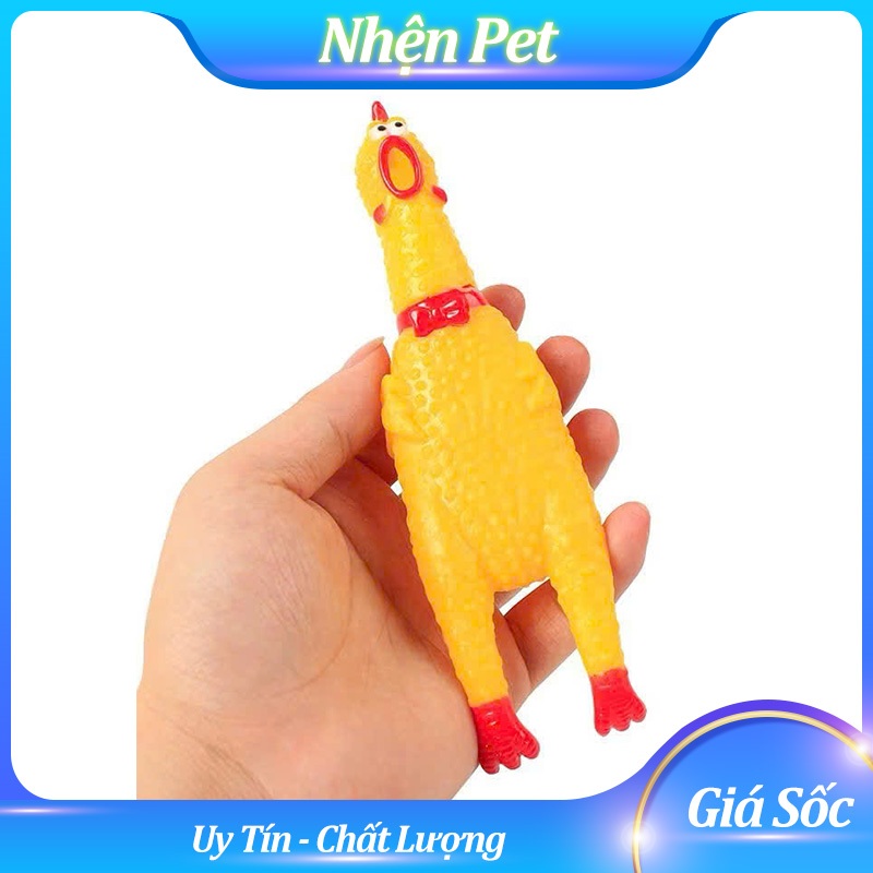 Đồ chơi gà la hét cho chó mèo