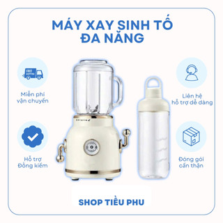 Máy Xay Sinh Tố Đa Năng, kiểu dáng retro cổ điển, xay Đa Năng Công Suất Lớn - Shop Tiều Phu