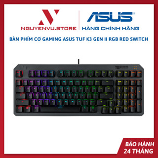  Bàn phím cơ Gaming ASUS TUF K3 Gen II RGB Red Switch - Hàng Chính Hãng 
