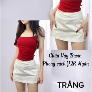 Chân Váy Ngắn Basic Phong Cách Y2K - Trơn Dễ Phối [ Có Sỉ SL ]