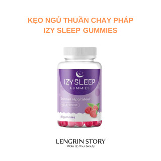 Kẹo ngủ ngon thuần chay Pháp Izy Sleep Gummies 60 viên - Hỗ Trợ Giấc Ngủ Ngon Hơn, Thư Giãn Hiệu Quả