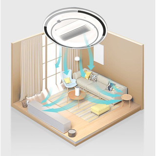 Quạt trần kèm đèn led trang trí
