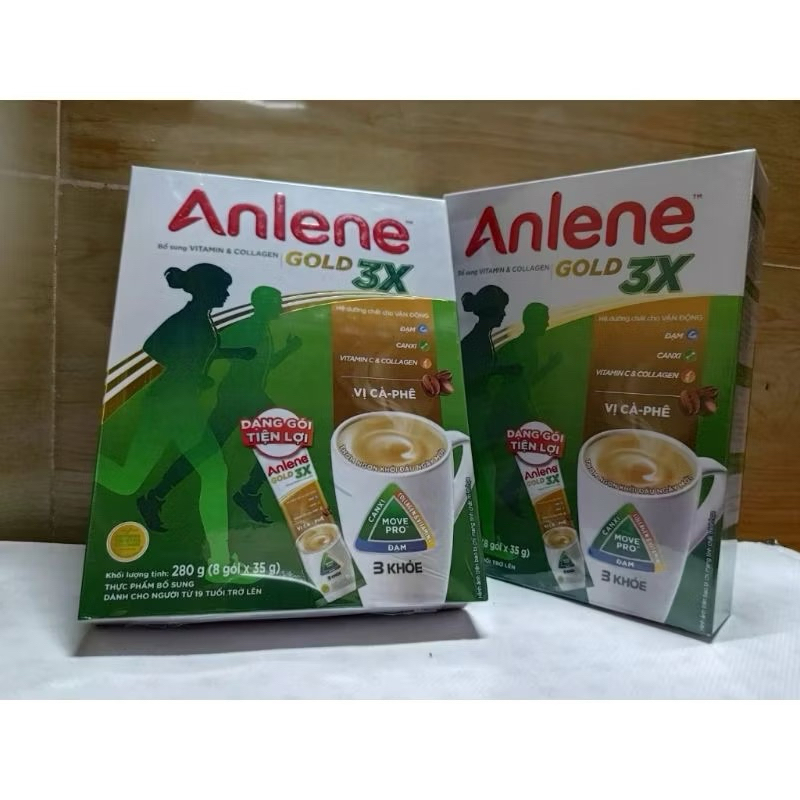 Sữa bột Anlene Gold 3x hương Cafe hộp 280g
