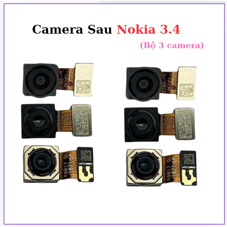 Camera sau Nokia 3.4,bộ 3 camera