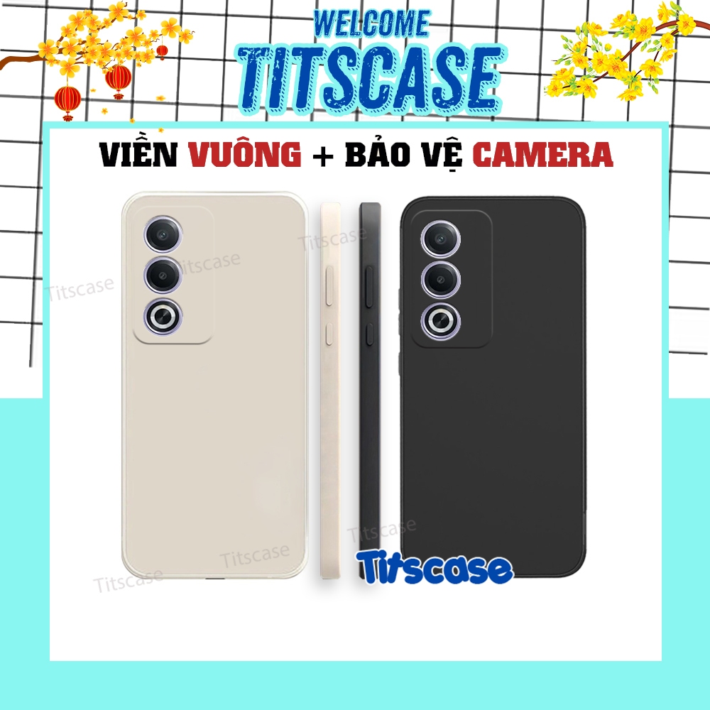 Ốp lưng Oppo A3X 5G/ A3 PRO 5G/ A80 5G TPU mềm dẻo,cạnh vuông bảo vệ camera