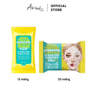  Combo Làm Sạch Ariul Lip And Eye Remover Pad & Cleansing Tissue 