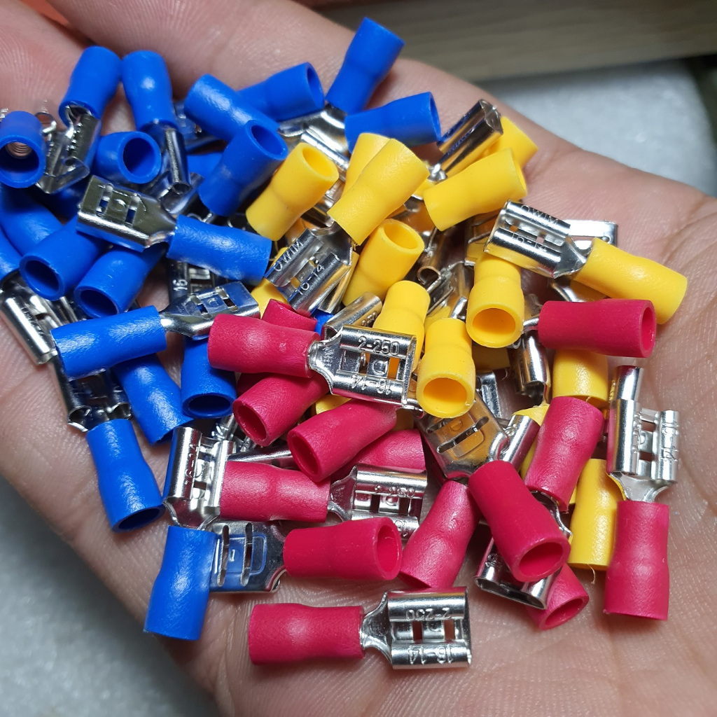 (1000 Cái) Đầu Cos Đồng FDD2-250, Đầu Cos Ghim Capa Cái FDD2-250