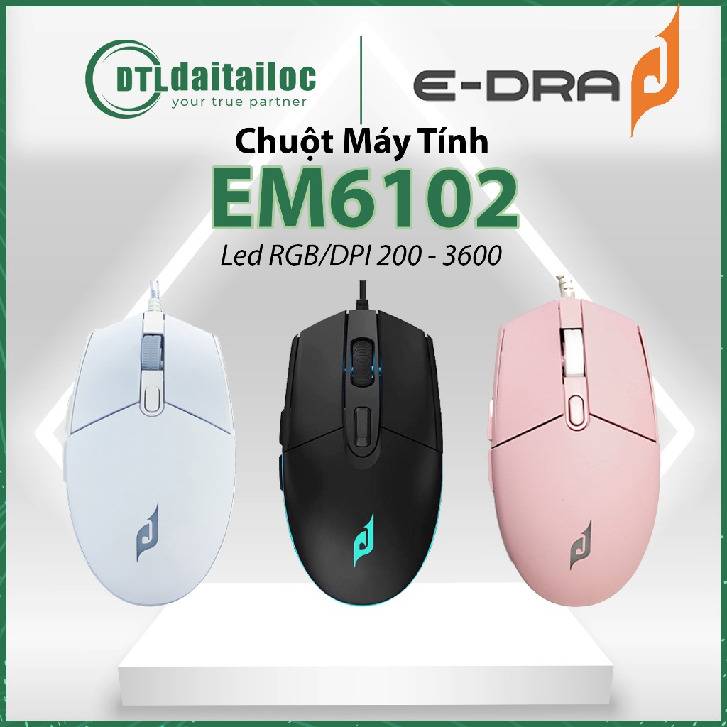 Chuột Máy Tính E-Dra EM6102 - Hàng Chính Hãng