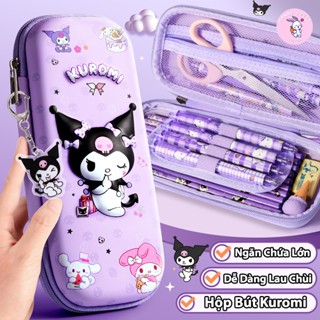 Hộp Bút Kuromi, Hello Kitty, My Melody, Pochacco, Cinnamoroll Dễ Thương Dụng Cụ Học Tập Học Sinh