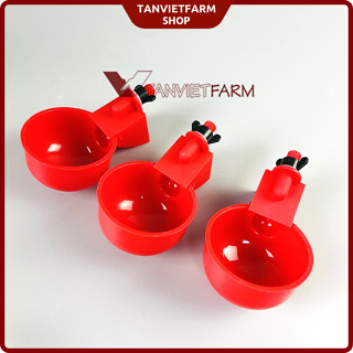  Set 10 Cái Máng Uống Nước Tự Động Mẫu Mới Cho Gà Vịt Chim Và Gia Cầm Khác Loại Lắp Ren 