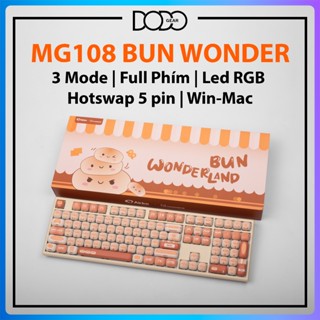 Bàn phím cơ MonsGeek MG108 Bun Wonderland led RGB hotswap 5 pin bàn phím cơ MonsGeek MG108 DoDo Gear