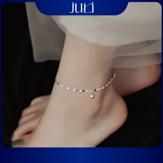 Lắc chân hình quả chuông dành cho Nữ 100% bạc Ý,trắng sáng lấp lánh gấp 2 lần bạc thường |LC923 JULI