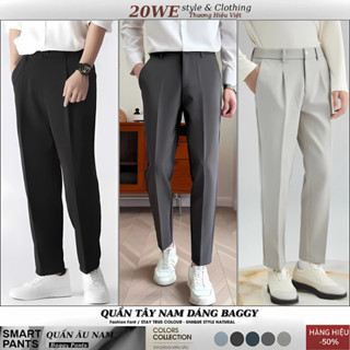 Quần tây nam Đen ống suông QA01 Dáng Âu Baggy mầu đen kiểu hàn quốc trending 2023- 20We