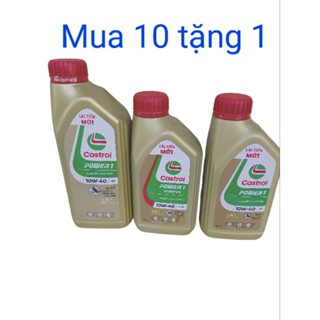 Dầu nhớt xe máy Castrol power 1 xe số và xe ga chai 0,8lit và 1lit........