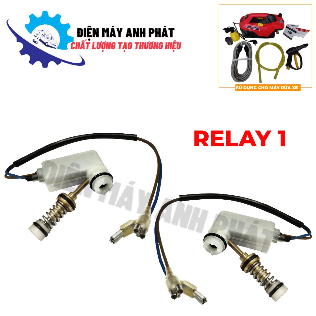 Cụm Rờ Le Áp Ren 18Mm, Kt 48.33X22.33Mm Công Tắc Trong Áp Lực Máy Xịt Rửa Xe Relay1