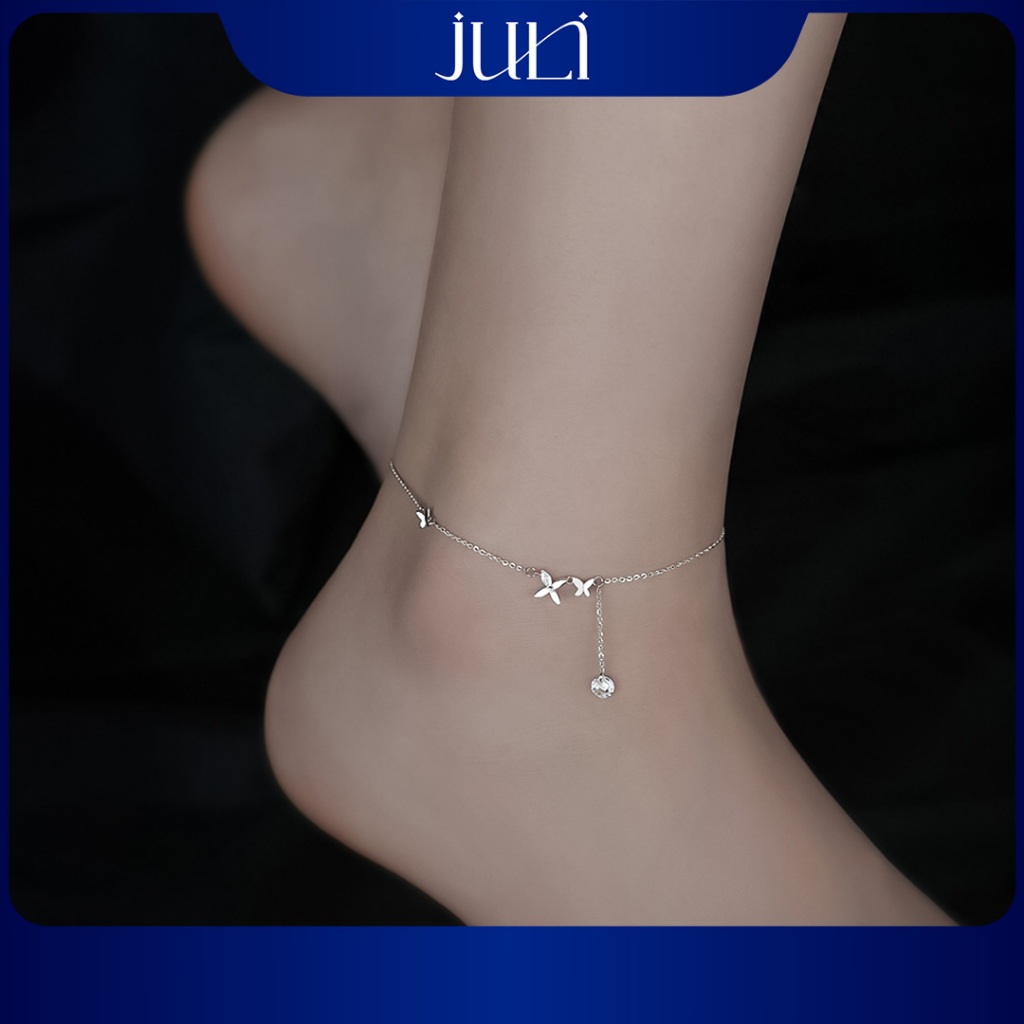 Lắc chân cho nữ, quyến rủ khiến ai nhìn vào cũng muốn yêu | 100% làm bằng Bạc Ý cao cấp | LC925 JULI