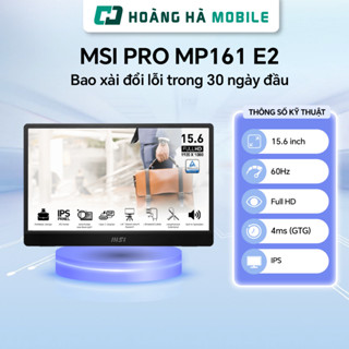 Màn hình di động MSI PRO MP161 E2 (15.6"/FHD/IPS/60Hz/Có loa) - Chính hãng