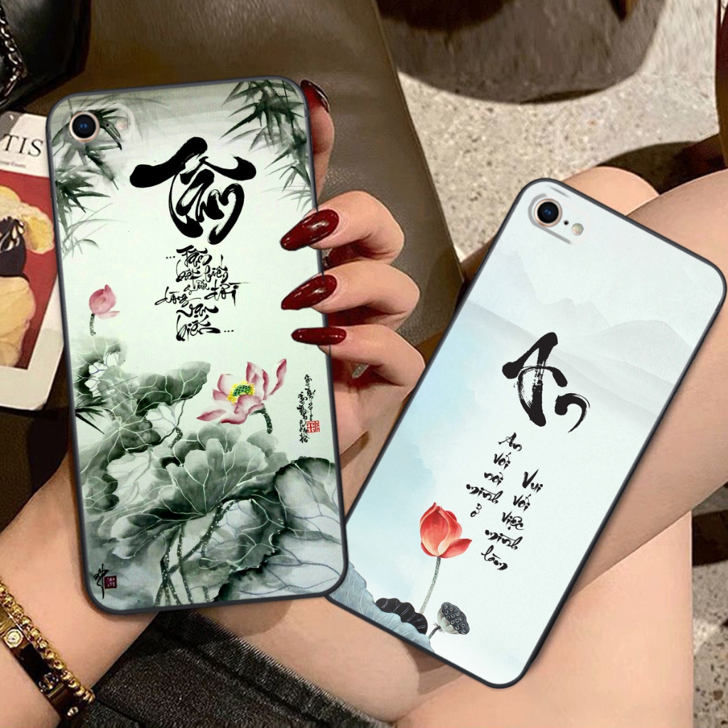 Ốp lưng Iphone 5/5S/5SE- IPHONE 6/6S-IPHONE 6/6S PLUS-IPHONE 7/8-IPHONE SE 2020 thư pháp phong thủy 