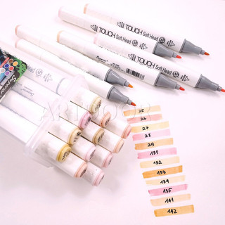 [ARTDOOR] Bút Marker TOUCH SOFT HEAD hai đầu cây lẻ (full) - [xả kho]