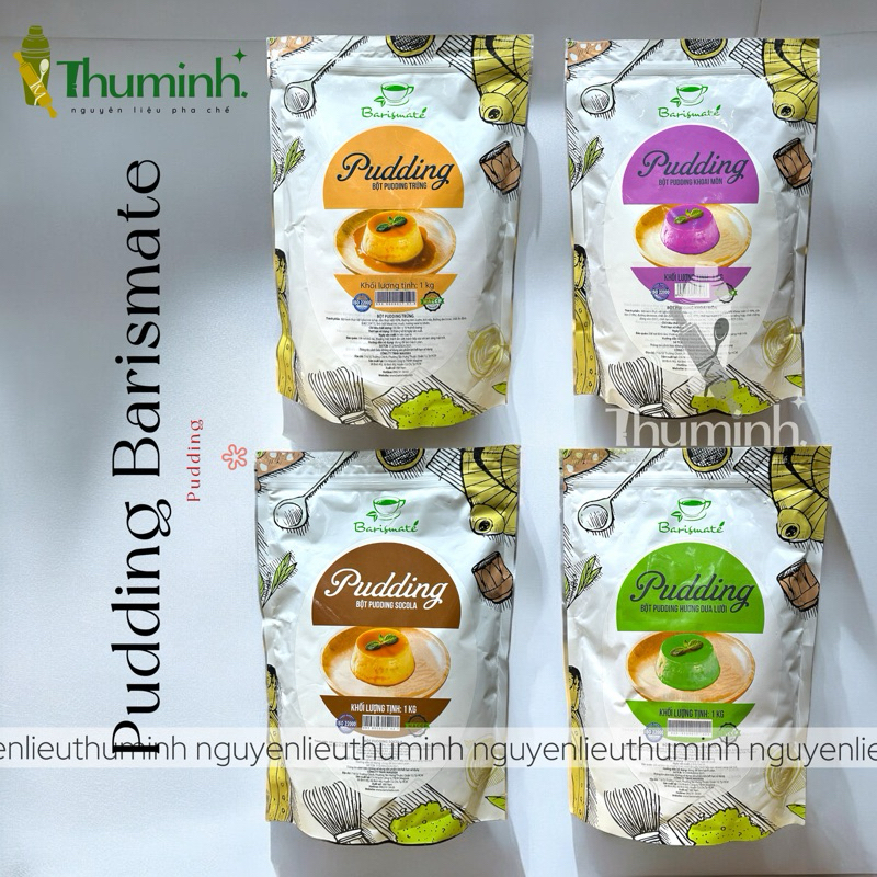 Pudding Barismate Làm Thạch Pudding Có Đủ Vị Gói 1Kg