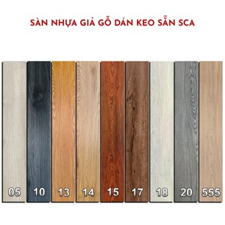 Sàn Nhựa Giả Gỗ Miếng Dán Sàn Nhà Vân Gỗ CATKA Dễ Sử Dụng Dán Trực Tiếp Trên Nền Sàn Nhà Màu Sắc Đa Dạng 36 Tấm