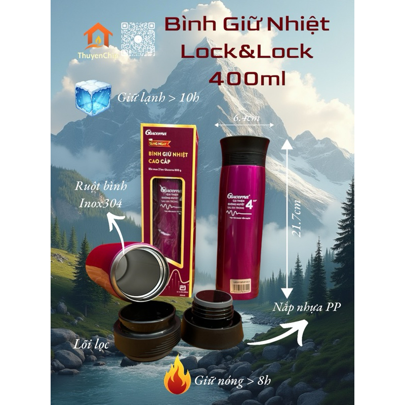 Bình Giữ Nhiệt Lock&Lock 400ml