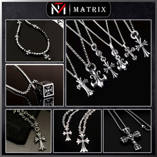 Vòng Cổ Dây Chuyền Chrome Heart - Phụ Kiện Nam Nữ Màu Bạc Phong Cách Basic - Vòng Cổ Trang Sức Unisex Không Gỉ Matrix