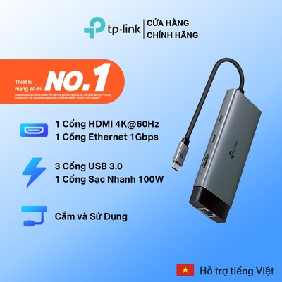Bộ Chuyển Đổi HUB USB Type C TP-Link UH6120C 6 Cổng và UH9120C 9 Cổng